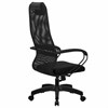 Кресло офисное МЕТТА "SU-B-8" пластик, ткань-сетка, сиденье мягкое, черное - фото 2684121