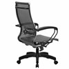 Кресло офисное МЕТТА "К-9" пластик, прочная сетка, сиденье и спинка регулируемые, черное - фото 2684126