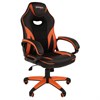 Кресло компьютерное BRABIX "Accent GM-161", TW/экокожа, черное/оранжевое, 532577, 7083505 - фото 2684304