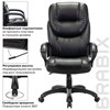 Кресло офисное BRABIX PREMIUM "Nord EX-590", черный пластик, экокожа, черное, 532097 - фото 2684397