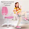 Кресло детское BRABIX "Fancy MG-201W", с подлокотниками, пластик белый, розовое, 532409, MG-201W_532409 - фото 2684441