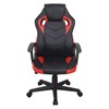Кресло компьютерное BRABIX "Fighter GM-008", экокожа, черное/красное, 532506 - фото 2684627