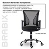 Кресло BRABIX "Wings MG-304", пластик черный, хром, сетка, черное, 532016 - фото 2684684