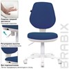 Кресло детское BRABIX "Fancy MG-201W", без подлокотников, пластик белый, синее, 532413, MG-201W_532413 - фото 2684756