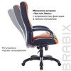 Кресло компьютерное BRABIX PREMIUM "Rapid GM-102", экокожа/ткань, черно/оранжевое, 532420, GM-102_532420 - фото 2684770