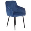 Кресло CH-380F, на ножках, ткань, темно-синее, 1611131 - фото 2684802