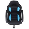 Кресло компьютерное BRABIX "Spark GM-201", экокожа, черное/голубое, 532505 - фото 2684826