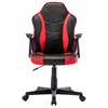 Кресло компьютерное BRABIX "Shark GM-203", экокожа, черное/красное, 532512 - фото 2684877