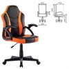 Кресло компьютерное BRABIX "Shark GM-203", экокожа, черное/оранжевое, 532513 - фото 2684894