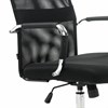 Кресло офисное BRABIX "Fit EX-514", с подголовником, хром, черное, 531949 - фото 2685051