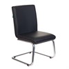 Кресло для приемных и переговорных CH-250-V, хром, экокожа, черное, 1098331 - фото 2685087