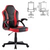 Кресло компьютерное BRABIX "Shark GM-203", экокожа, черное/красное, 532512 - фото 2685107