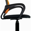 Кресло BRABIX "Fly MG-396", с подлокотниками, сетка, оранжевое/черное, 532084 - фото 2685108