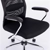 Кресло офисное BRABIX "Flight EX-540", хром, ткань TW, сетка, черное, 532515 - фото 2685215