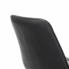Кресло BRABIX "Deco MG-316", без подлокотников, пятилучие серебристое, экокожа, черное, 532080. - фото 2685224