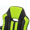Кресло компьютерное BRABIX "Stripe GM-202", экокожа, черное/зеленое, 532511 - фото 2685417