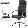 Кресло офисное BRABIX "Style EX-528", экокожа, хром, черное, 531947 - фото 2685456