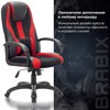 Кресло компьютерное BRABIX PREMIUM "Rapid GM-102", экокожа/ткань, черное/красное, 532107 - фото 2685487