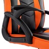 Кресло компьютерное BRABIX "Shark GM-203", экокожа, черное/оранжевое, 532513 - фото 2685499