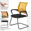 Кресло для приемных и переговорных BRABIX "Fly CF-100", оранжевое/черное, 532088 - фото 2685570