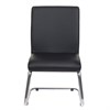 Кресло для приемных и переговорных CH-250-V, хром, экокожа, черное, 1098331 - фото 2685630