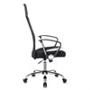 Кресло офисное CH-600SL, хром, ткань-сетка/кожзам, черное, 1380230 - фото 2685757