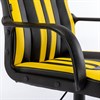Кресло компьютерное BRABIX "Stripe GM-202", экокожа, черное/желтое, 532510 - фото 2685779
