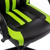 Кресло компьютерное BRABIX "Stripe GM-202", экокожа, черное/зеленое, 532511 - фото 2685797