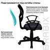 Кресло компактное BRABIX "Flip MG-305", ткань TW, серое/черное, 531951 - фото 2685861