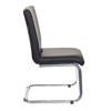 Кресло для приемных и переговорных CH-250-V, хром, экокожа, черное, 1098331 - фото 2685881