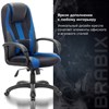 Кресло компьютерное BRABIX PREMIUM "Rapid GM-102", экокожа/ткань, черное/синее, 532106 - фото 2686037