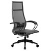 Кресло офисное МЕТТА "К-7" пластик, прочная сетка, сиденье и спинка регулируемые, черное - фото 2686041