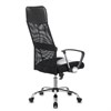Кресло офисное CH-600SL, хром, ткань-сетка/кожзам, черное, 1380230 - фото 2686062