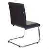 Кресло для приемных и переговорных CH-250-V, хром, экокожа, черное, 1098331 - фото 2686157