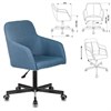 Кресло CH-380M, пятилучие металлическое, ткань, серо-голубое, 1430562 - фото 2686200