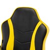 Кресло компьютерное BRABIX "Shark GM-203", экокожа, черное/желтое, 532514 - фото 2686205