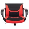 Кресло компьютерное BRABIX "Alpha GM-018", ткань/экокожа, черное/красное, 532637, GM-018_532637 - фото 2686234
