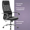 Кресло офисное BRABIX PREMIUM "Stalker EX-608 CH", хром, ткань-сетка/кожзам, черное, 532091 - фото 2686237