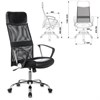 Кресло офисное CH-600SL, хром, ткань-сетка/кожзам, черное, 1380230 - фото 2686240