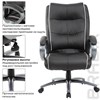 Кресло офисное BRABIX PREMIUM "Strong HD-009", НАГРУЗКА до 200 кг, экокожа черная, ткань серая, 531945 - фото 2686355