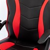 Кресло компьютерное BRABIX "Shark GM-203", экокожа, черное/красное, 532512 - фото 2686386