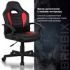 Кресло компьютерное BRABIX "Spark GM-201", экокожа, черное/красное, 532503 - фото 2686474