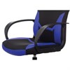 Кресло компьютерное BRABIX "Alpha GM-018", ткань/экокожа, черное/синее, 532638, GM-018_532638 - фото 2686508