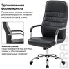 Кресло офисное BRABIX "Stark EX-547", экокожа, хром, черное, 531948 - фото 2686554