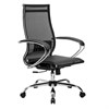 Кресло офисное МЕТТА "К-9" хром, прочная сетка, сиденье и спинка регулируемые, черное - фото 2686600