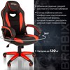 Кресло компьютерное BRABIX "Blaze GM-162", TW/экокожа, черное/красное, 532580, 7083508 - фото 2686611