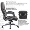 Кресло офисное BRABIX PREMIUM "Strong HD-009", НАГРУЗКА до 200 кг, экокожа черная, ткань серая, 531945 - фото 2686646