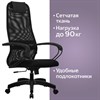 Кресло офисное МЕТТА "SU-B-8" пластик, ткань-сетка, сиденье мягкое, черное - фото 2686675