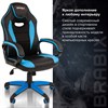 Кресло компьютерное BRABIX "Blaze GM-162", TW/экокожа, черное/голубое, 532578, 7083506 - фото 2686756
