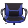 Кресло компьютерное BRABIX "Alpha GM-018", ткань/экокожа, черное/синее, 532638, GM-018_532638 - фото 2686808